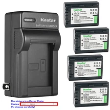 Kastar Battery Wall Charger for Sony NP-FH50 & DCR-DVD605 DCR-DVD608 DCR-DVD610