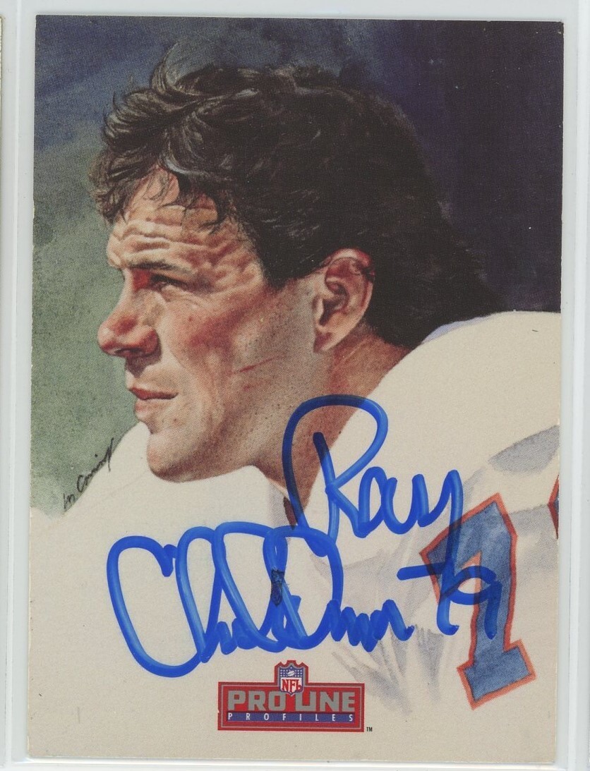 Ray Childress 1993 Pro Line Profiles Oilers Signed Auto Autograph Card