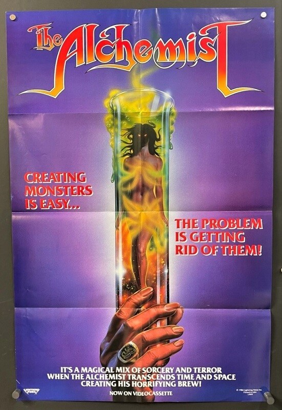 The Alchemist Movie Poster Robert Ginty 1983 Horror Sci Fi