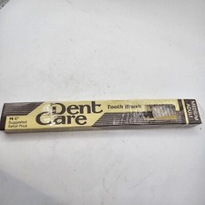 Dent Care Toothbrush Beige Tan Adult Medium Made In India NOS New Wrapped