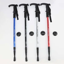 2x Trekking Poles Nordic Walking Hiking Sticks Adjustable Anti-shock Alpenstock