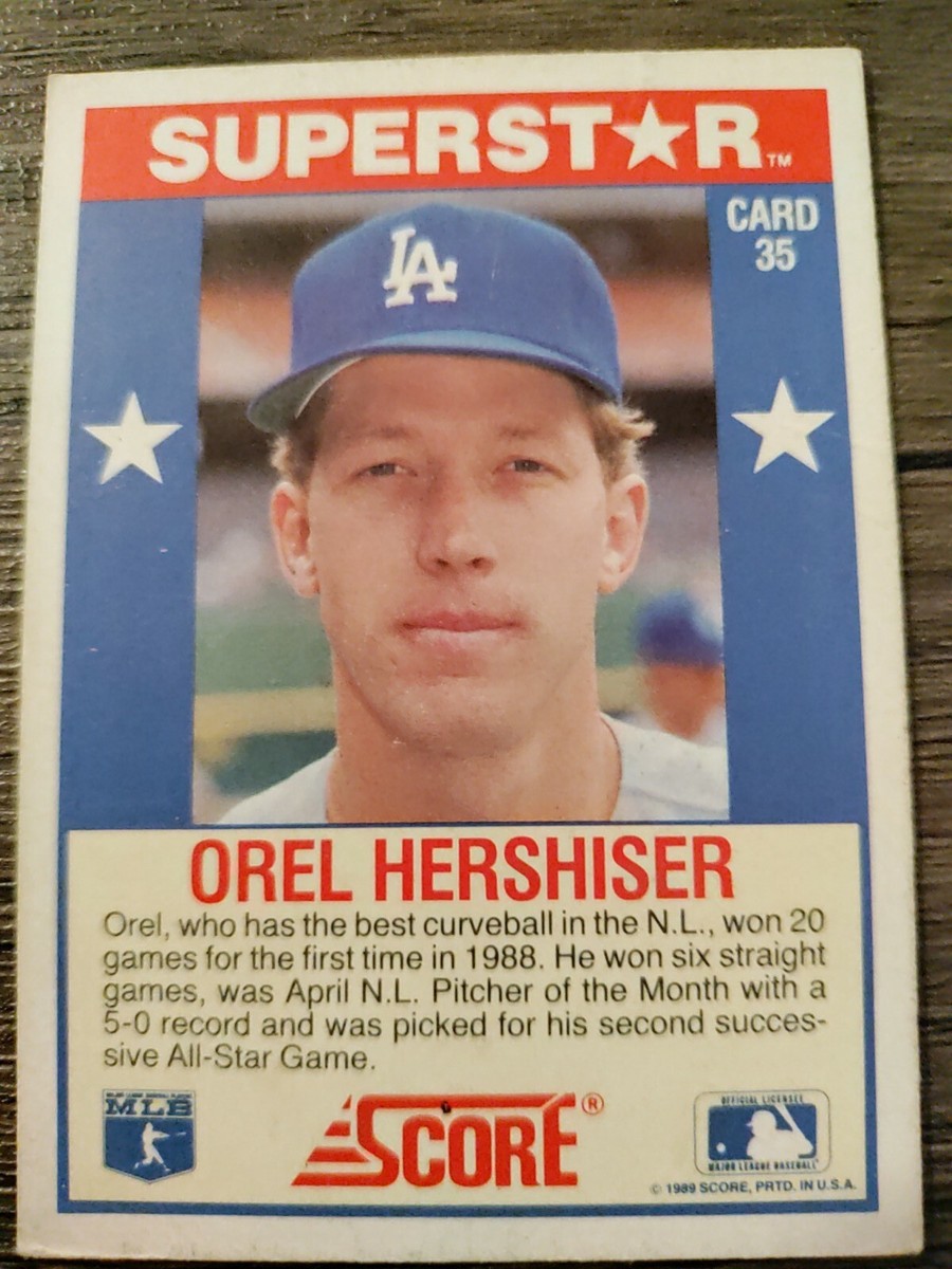 Orel Hershiser Los Angeles Dodgers 1989 Score Baseball Card #35 | eBay