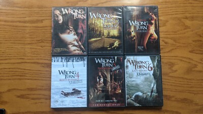 [RARE] - Wrong Turn Complete 5 DVD HORROR Movie Collection Set [2003 -2014]