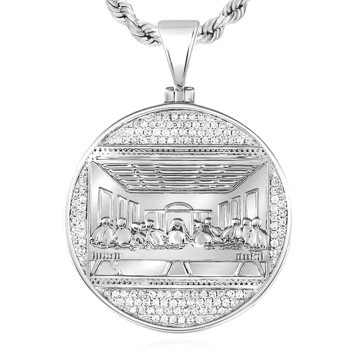 Last supper shop diamond pendant