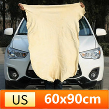 Drying Shammy Towel Natural Sheep Leather Car Cleaning Cloth Washing Absorbent