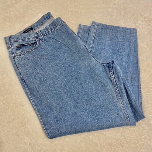 Lands End 46x30 Regular Fit Blue Jeans 