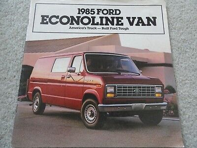  Folleto de ventas de furgonetas Ford Econoline 1985 | eBay