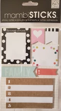 me & my BIG Ideas mambiSTICKS Sticky Notes - LOVED ONES - 7 pads