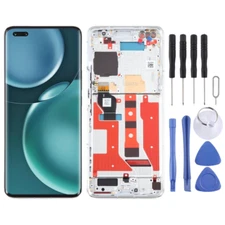 Original For Honor Magic4 Pro LCD Display Screen Touch Digitizer with Gold Frame