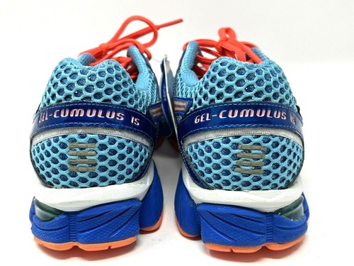 NEU Asics Gel Cumulus 15 T3C5N Damen-Laufschuhe Turnschuhe blau orange Größe 6 - Bild 8 von 10