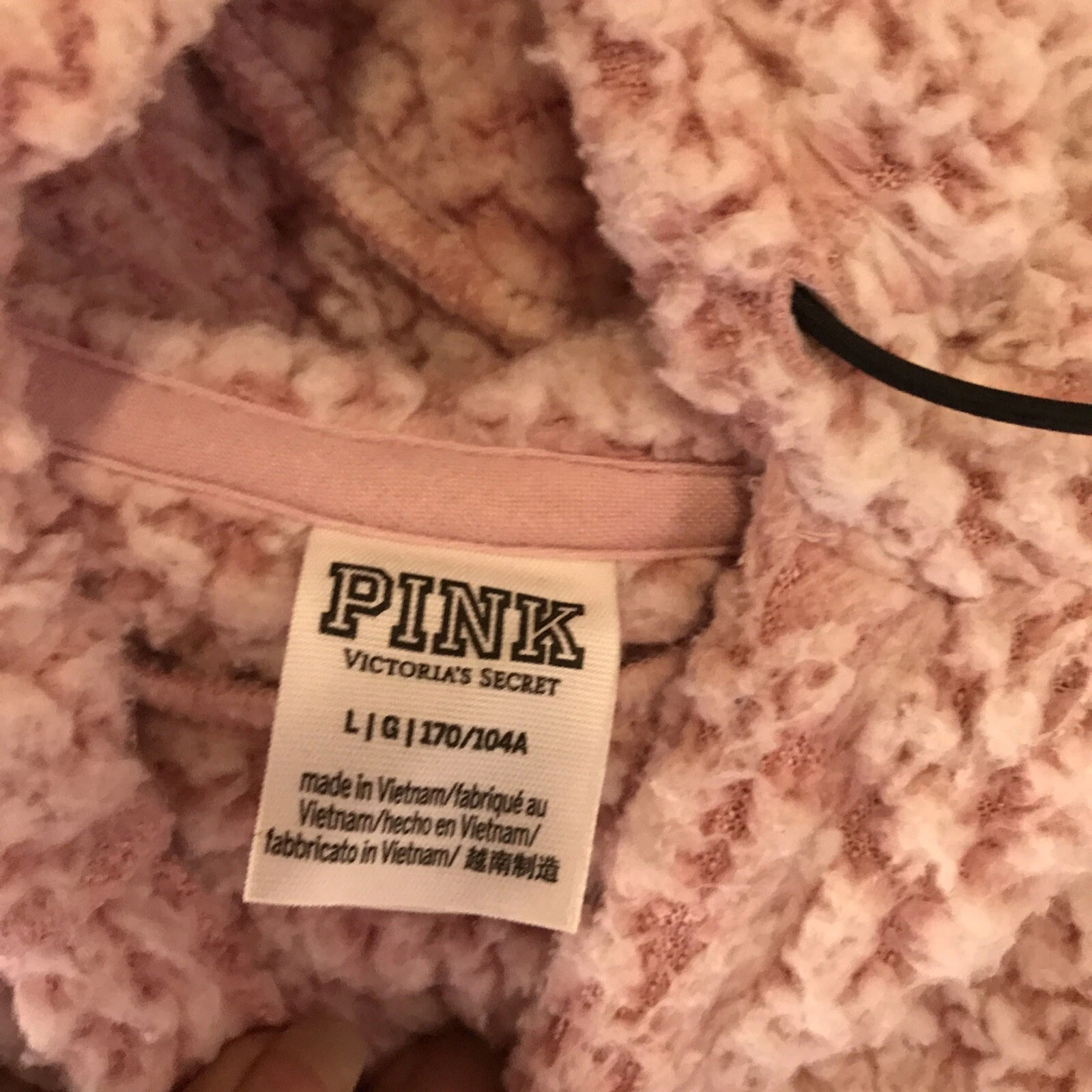 UNDERCOVER Felpa con cappuccio donna Victoria Secret Chloe X Halle ROSA cropped taglia L rosa