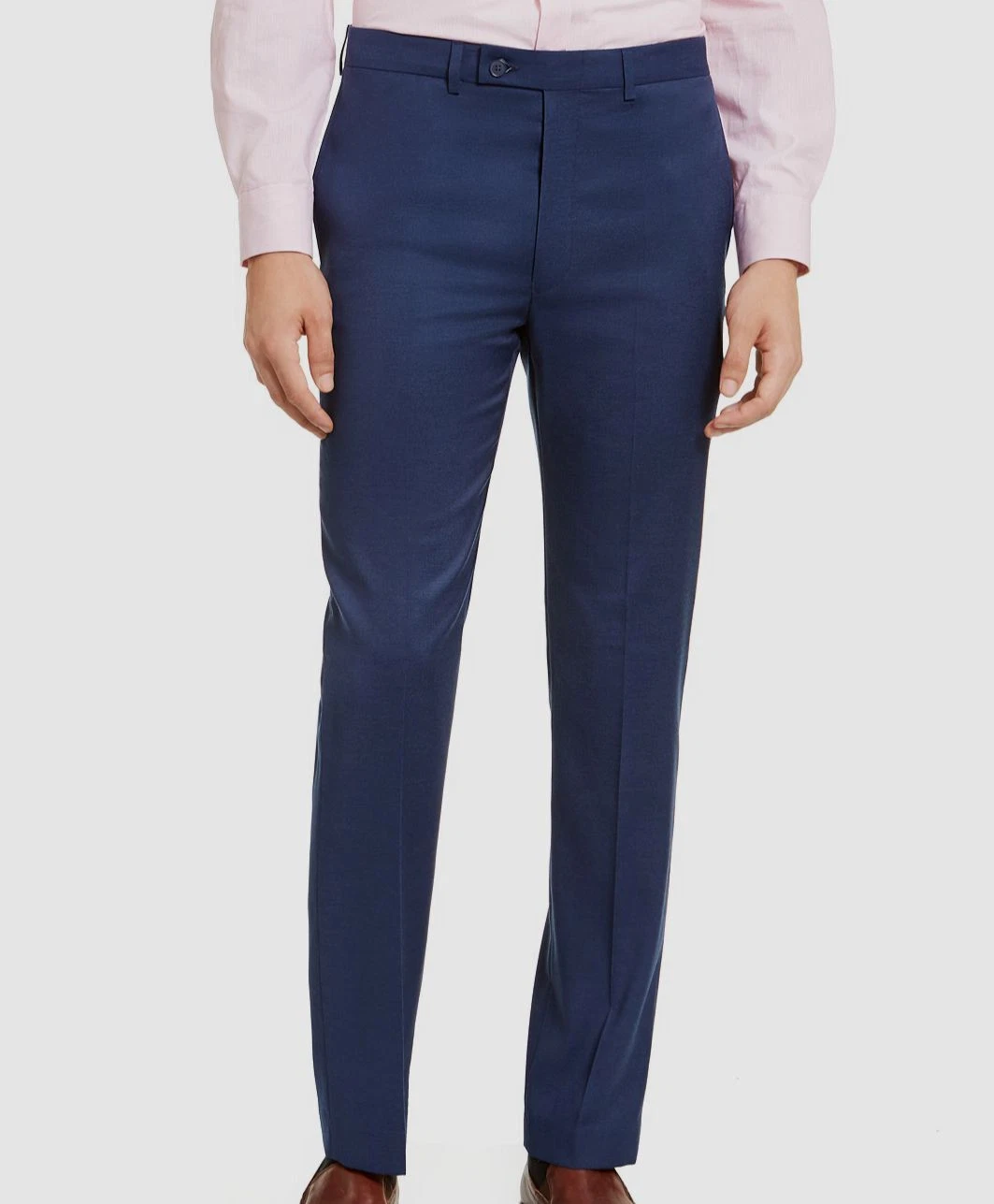 Calvin Klein Mens Blue Slim-Fit Performance Dress Pants Size 34W 29L