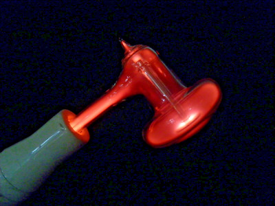 HF Verstärker-Elektrode orange high frequency violet ray Lutz Neumann