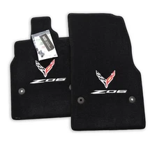 2023-2025 Chevrolet Corvette C8 Z06 Jet Floor Mats Nice Premium 32oz In-Stock