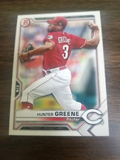 HUNTER GREENE 2021 BOWMAN PROSPECT CARD #BP-127 REDS/DRAGONS (ROOKIE BASE)