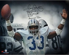 DALLAS  COWBOYS   -  TONY  DORSETT  - 8  X  10  GLOSSY  SIGNED  PHOTO  REPRINT