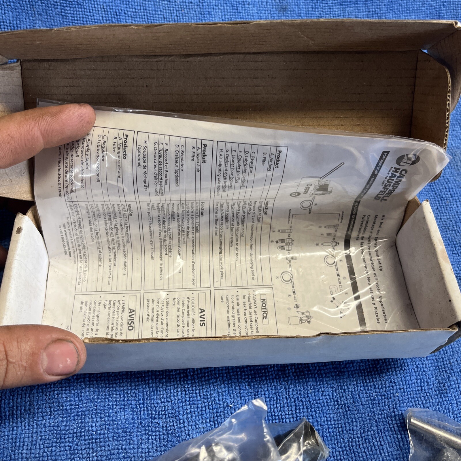 NOS MINI AIR DIE GRINDER TOOL  IFT120 Iron Force 25000 rpm Bin #4