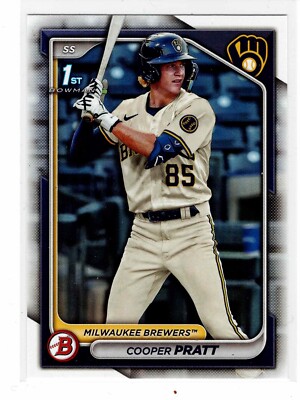 Cooper Pratt Milwaukee Brewers 2024 Bowman prospect 1st Bowman