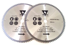 2 NEIKO 12" 80T Circular Table Miter Saw Blades Carbide Tip