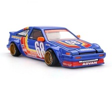 MINI GT x KAIDO HOUSE TOYOTA AE86 SPRINTER TRUENO RACING V1 1/64 BLUE KHMG196