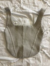 Aritzia Sculpt Knit Bustier Tank Matte Pearl Size XS