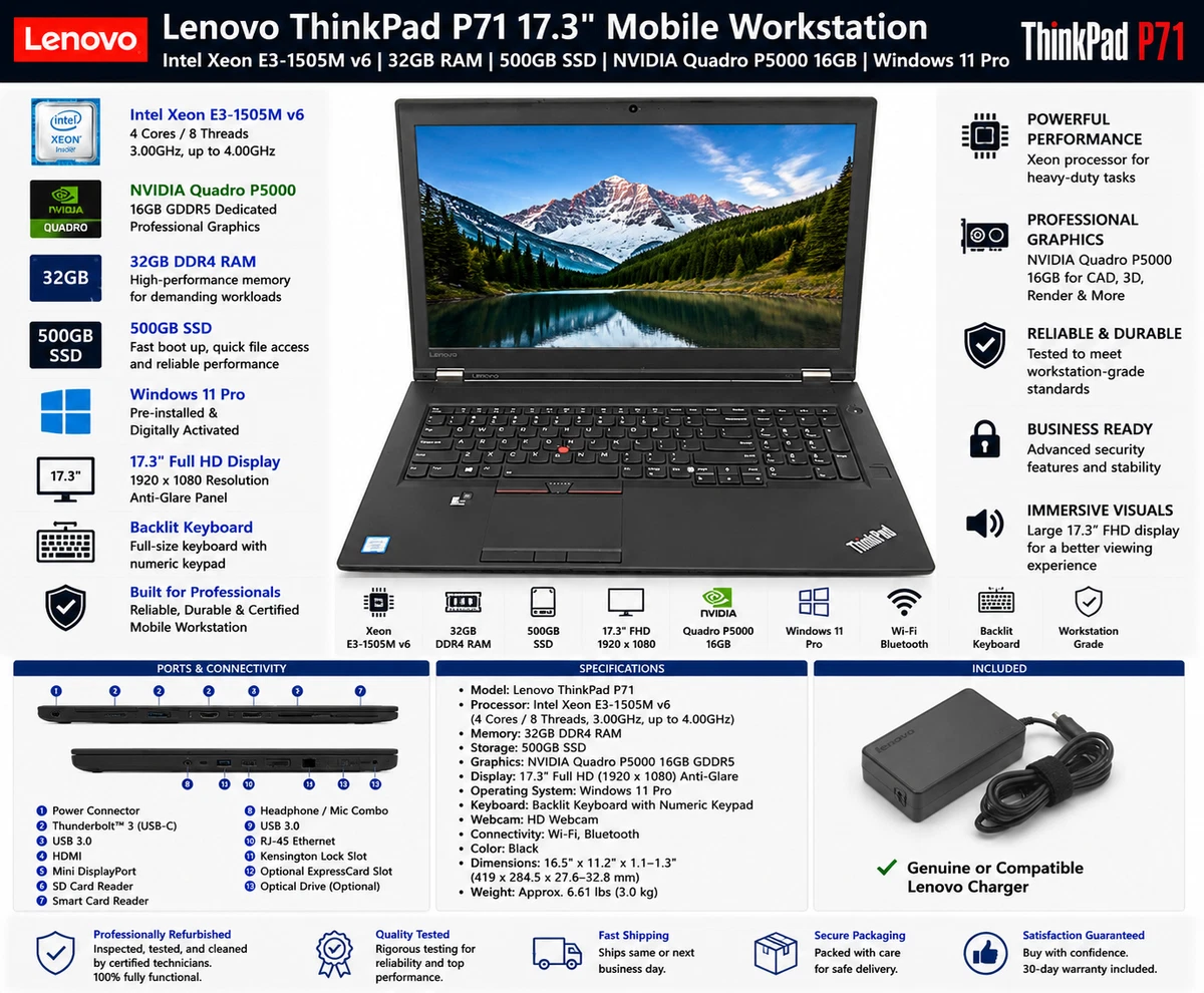 Lenovo Intel Xeon 32 GB RAM PC Laptops & Netbooks for sale | eBay