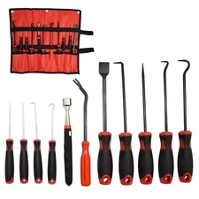 11Pcs Hook and Pick Set with Case Plastic Fastener Door Panel Remover Precisi...