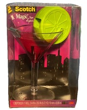 Scotch 3M Desktop Magic Tape Dispenser - Cosmo Cocktail Bar Glass - C33 NEW NOS