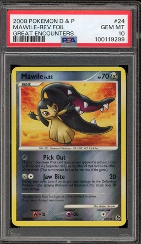 Pokemon Mawile Great Encounters Reverse Holo Rare #24 PSA 10 Gem Mint