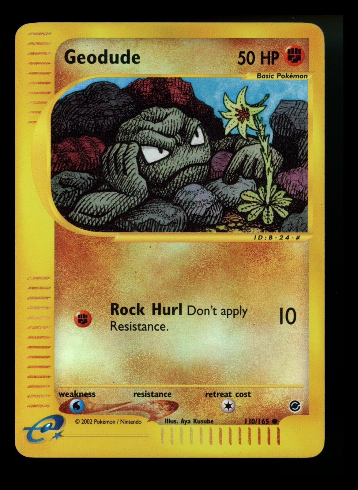 Geodude 110/165 Expedition 2002 Reverse Holo e-Series Pokémon Card TCG