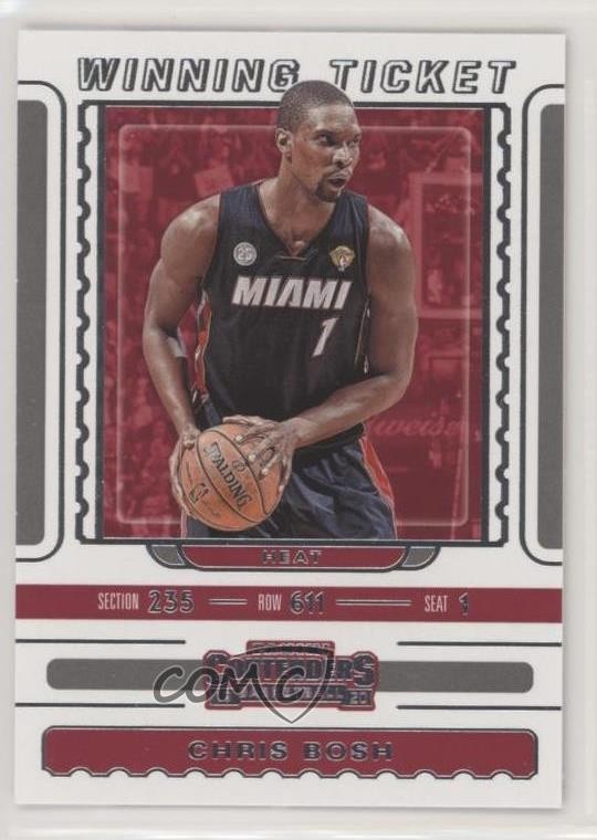 2019-20 Panini Contenders Winning Ticket Chris Bosh #8 HOF yf0