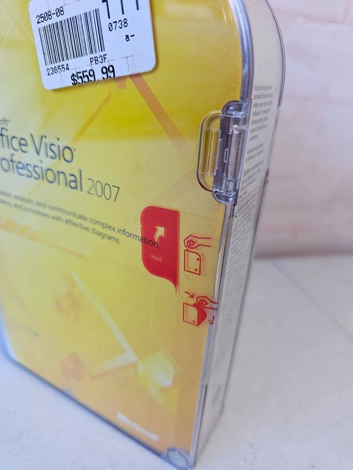 Microsoft Office Visio Professional 2007,SKU D87-02785,Full,Sealed Retail Box - Image 3 of 4