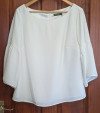 Mint Velvet Ivry Bell Sleeve Top Size 16 Fully Lined