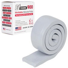 900 Moldable Silicone Putty - Gray Rectangular Shape