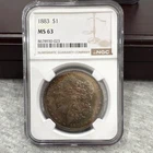 TONER 1883-P Morgan Silver Dollar NGC MS63 Beautifully Toned Coin