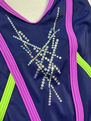 Jade Carey GK ELITE Leotard GYMNASTICS SEQUIN BLING Bodysuit