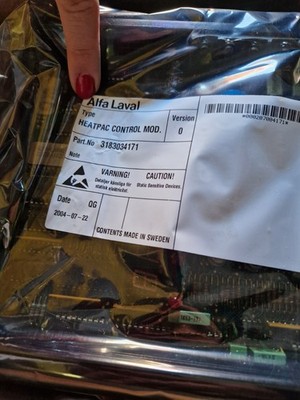 Alfa Laval Heatpac control module 3183034171,  EPC400 version 0, card.
