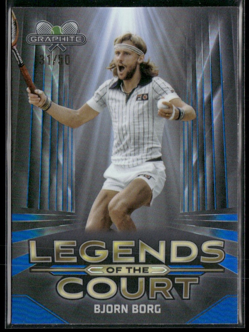 Bjorn Borg #LOC-BB Tennis Cards 2024 Topps Graphite Legends of the Court trading card — raw and PSA graded price guide