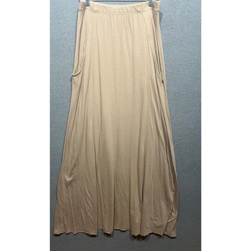 Free People Strand Maxi Pull On Rock mit Taschen hellbraun Größe L - Bild 4 von 11