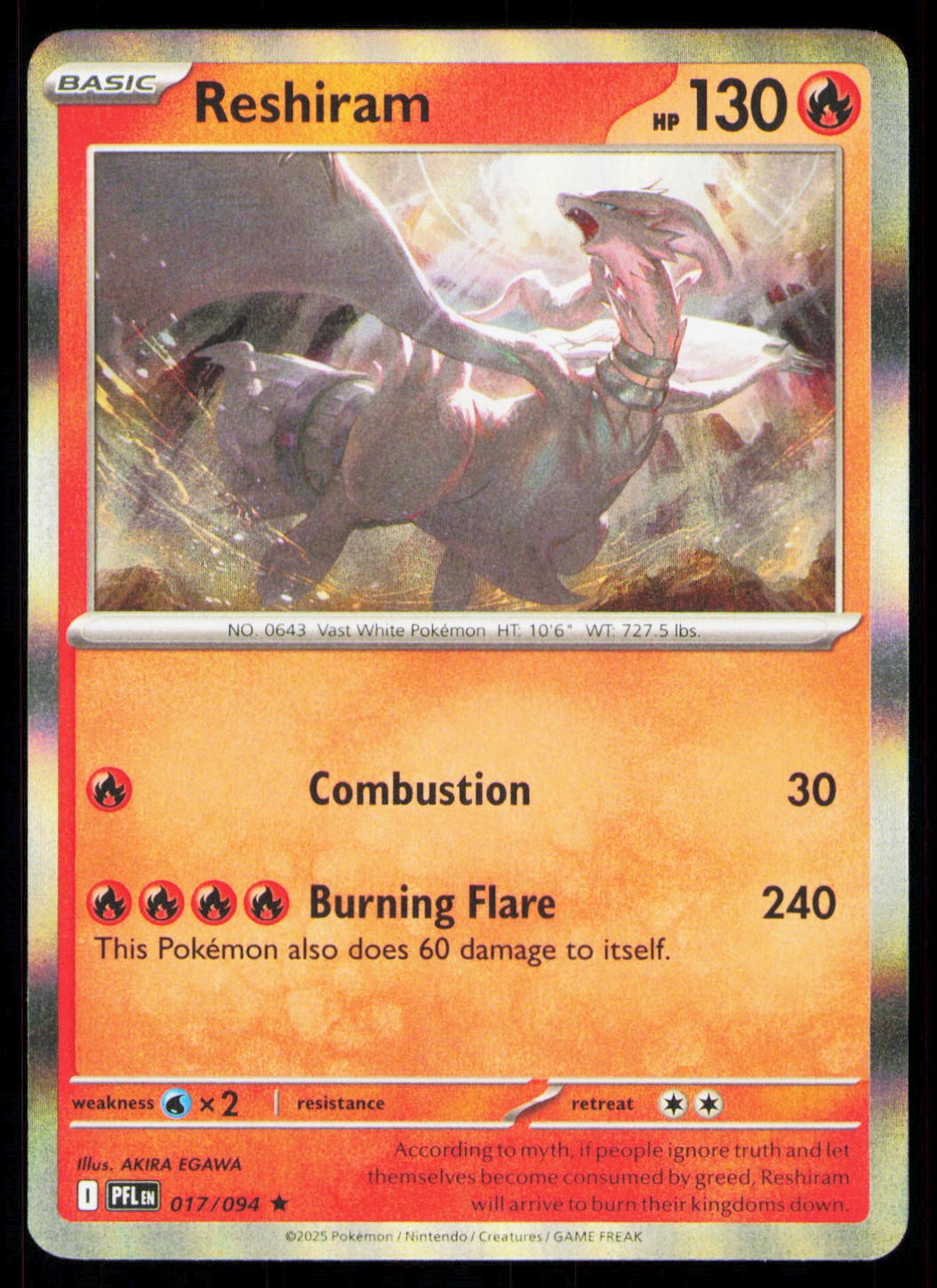 ME02: Phantasmal Flames #017/094 Reshiram