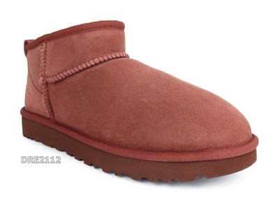 CLANE×PAES ULTRA MINI BOOTS UGG Classic Ultra Mini Red Jasper Fur Boots Womens Size 7 *NEW* | eBay