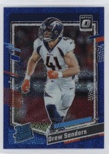 2023 Panini Donruss Optic Rated Rookie Blue Glitter Prizm Drew Sanders #230 1hf1