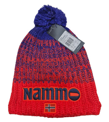 Adidas Norway Ski Team Beanie Hat Nammo Climaheat Neon Orange Pom
