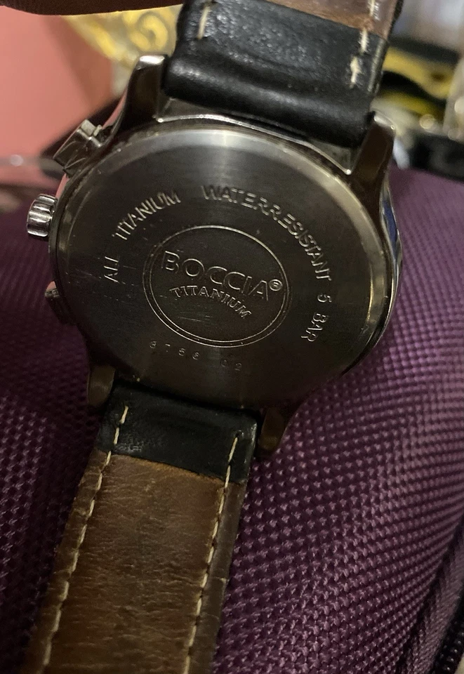 Хронограф BOCCIA титановые мужские часы - Изображение 4 из 4