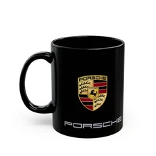 11oz Black Mug - Porsche_Black