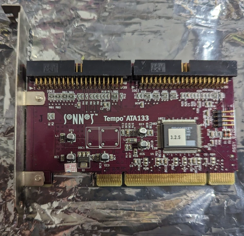 Sonnet Tempo ATA133 PCI IDE ATA/133 PC/MAC Controller Card TESTED - Image 2 of 4