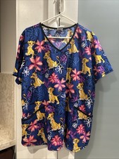 Disney Women’s The Lion King Simba Medical Scrub Top 2XL