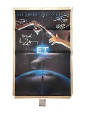 E.T. The Extra Terrestrial Cast Autographed Original Poster w Quotes Exact Proof