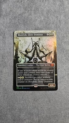 Mondrak, Glory Dominus Borderless V2 Phyrexia Foil Magic the Gathering