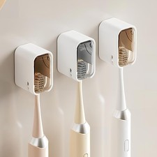 Wall Mounted Toothbrush Holders for Bathroom,Strong Self Adhesive Tooth Brush Ho